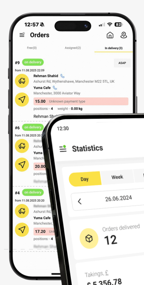 YumaPAY Driver App Intuitive Interface