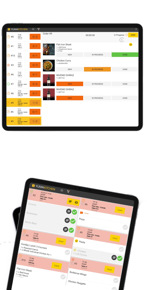 YumaPOS Bump Station Kitchen Display System