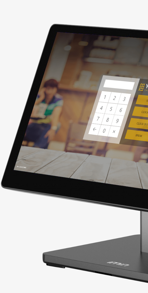 YumaPOS EPOS Log In and Clock In Screen
