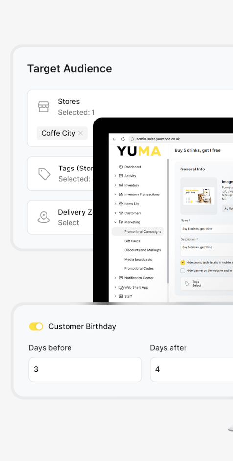 YumaPOS Promotional Campaigns