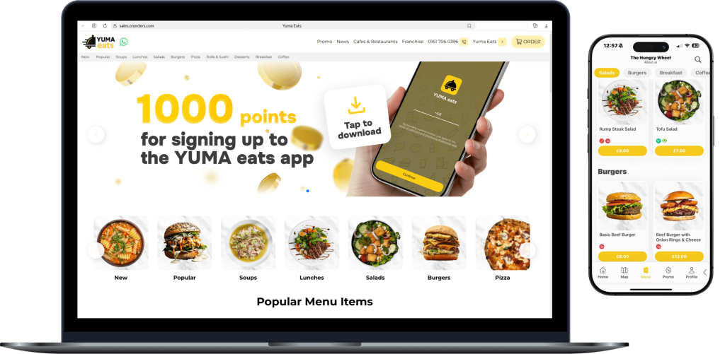 YumaPOS Online Ordering and Mobile App
