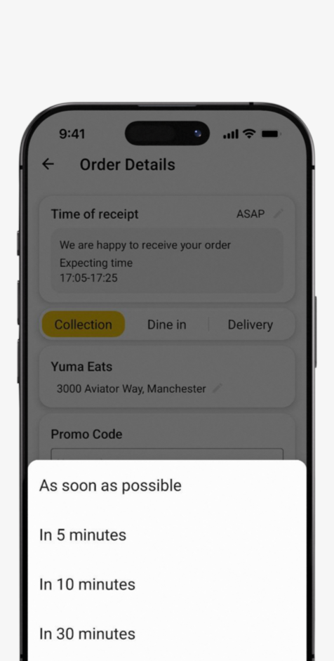 YumaPOS Reservations & Pre-Ordering