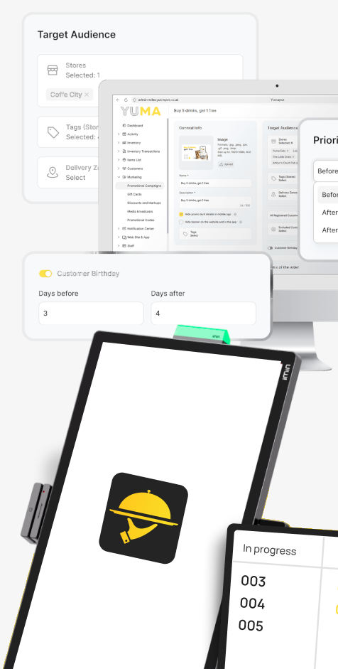 YumaPOS Self-Serve Kiosk Showcase Your Brand