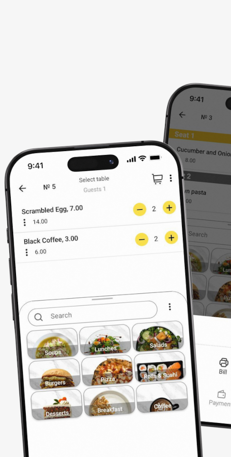 YumaPOS Waiter App Centralised Order Management