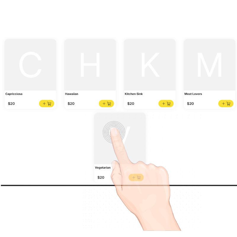 YumaPOS Knowledgebase Finger Selecting ITEM eSHOP