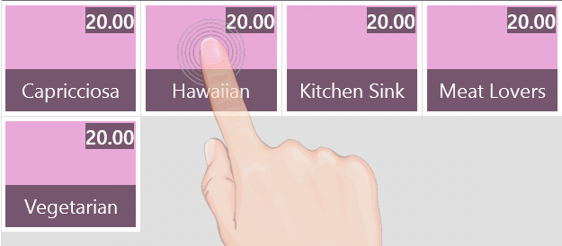 YumaPOS Knowledgebase Finger Selecting ITEM