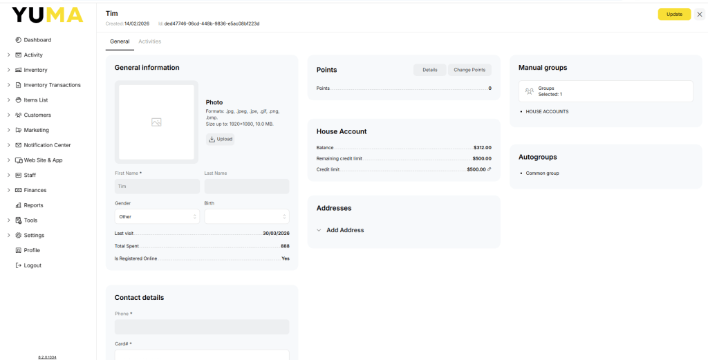 YumaPOS Knowledgebase BOM Activity Transactions Drill Down for Detail View Customer