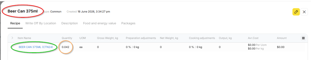 YumaPOS Knowledgebase BOM Inventory Recipe