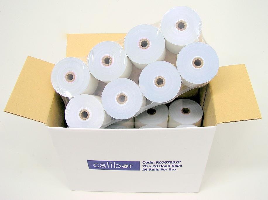 Calibor Bond Roll 76mm x 76mm Double Ply (CTN24)